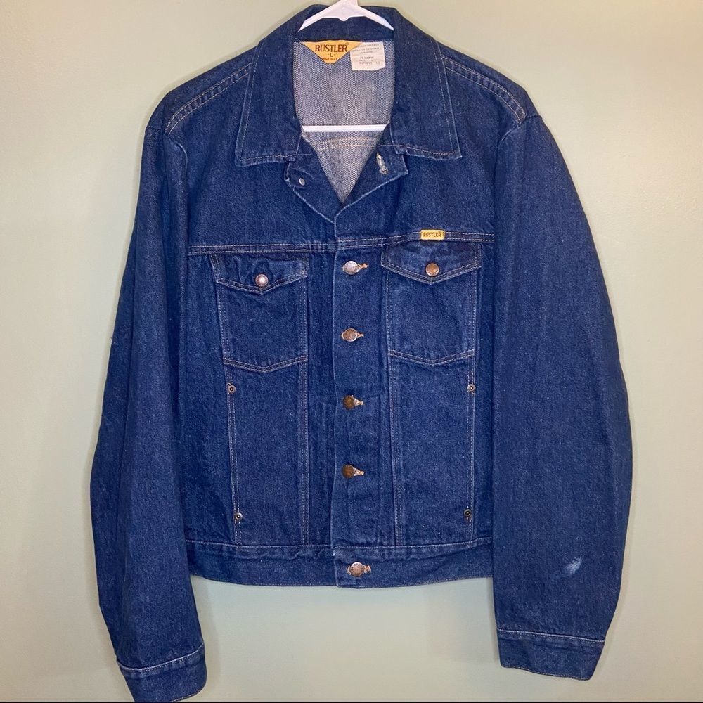 Vintage Rustler Jean Jacket L